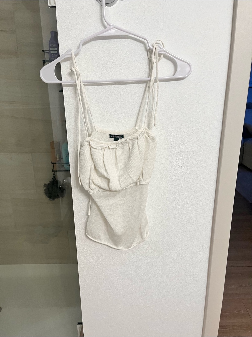 wild fable Cream Tie-Shoulder Cami